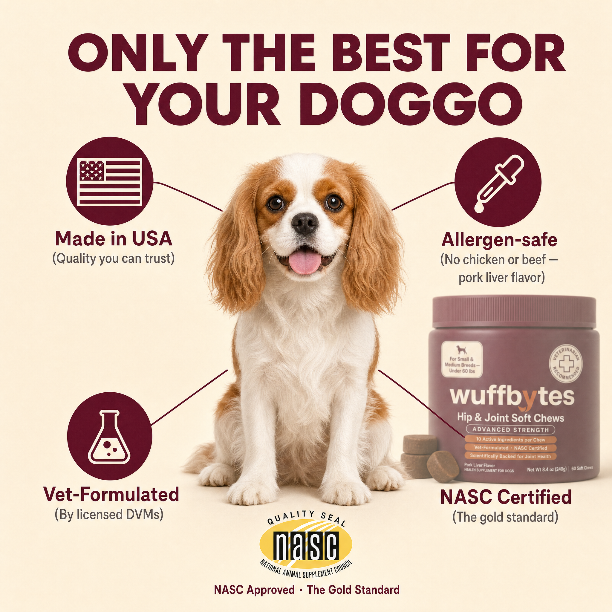 Wuffbytes HJ-01™ Advanced Hip & Joint Chews