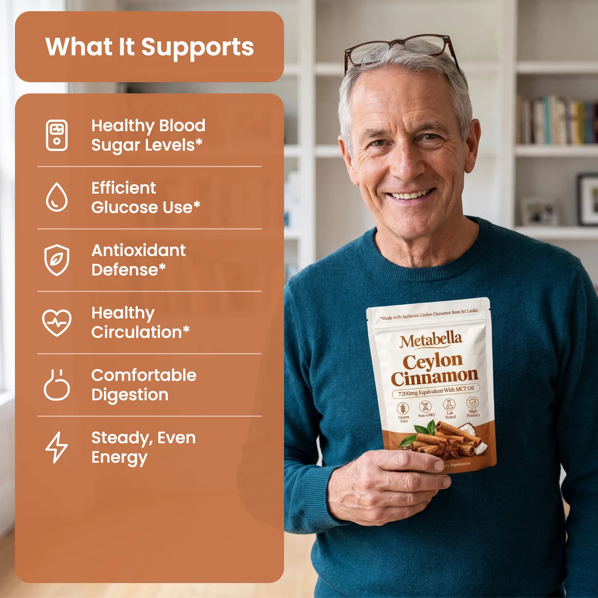 What Metabella Ceylon Cinnamon supports